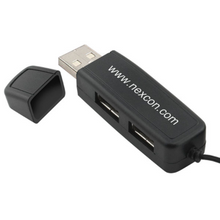 Load image into Gallery viewer, Compact Mini Mouse With 2 Port Usb Hub
