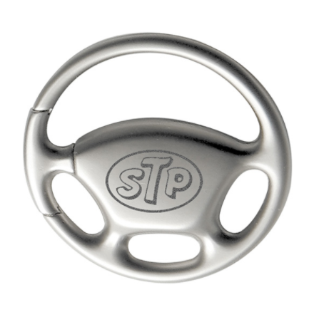 Steering Wheel Pull-n-twist Metal Keychain