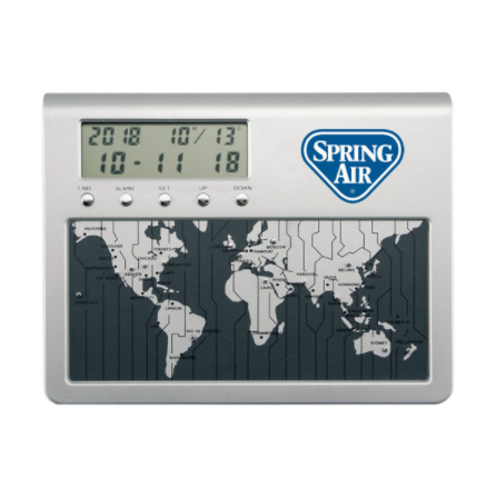 World Time Desk Clock