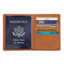 Load image into Gallery viewer, Leather Passport Wallet
