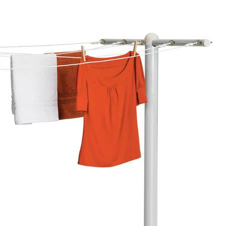 T-Post for 5-Line Outdoor Clothes Drying, White