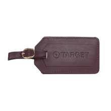 Load image into Gallery viewer, Leather Luggage Tag With Flap
