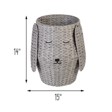 Load image into Gallery viewer, 14-Inch Dog Shaped Storage Basket, Grey
