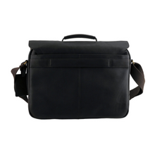 Load image into Gallery viewer, Leather Flapover Laptop Brief
