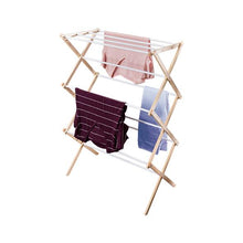 Load image into Gallery viewer, Wooden Laundry Drying Rack
