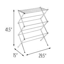 Load image into Gallery viewer, Commercial Accordion Drying Rack, Chrome
