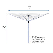 Load image into Gallery viewer, 165-foot Outdoor Umbrella Clothes Dryer, Aluminum
