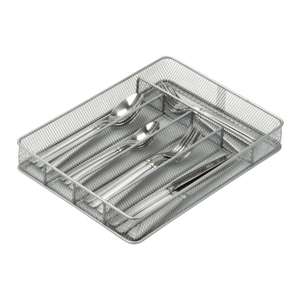 12'' x 9'' Steel Mesh Silverware & Desk Drawer Organizer