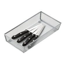 Load image into Gallery viewer, 12&#39;&#39; x 6&#39;&#39; Steel Mesh Silverware &amp; Desk Drawer Organizer
