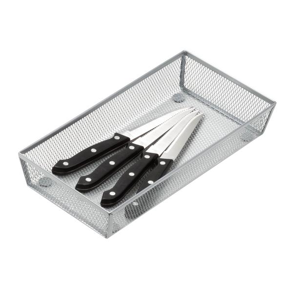 12'' x 6'' Steel Mesh Silverware & Desk Drawer Organizer