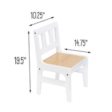 Load image into Gallery viewer, Kids Table &amp; Chairs Set, White
